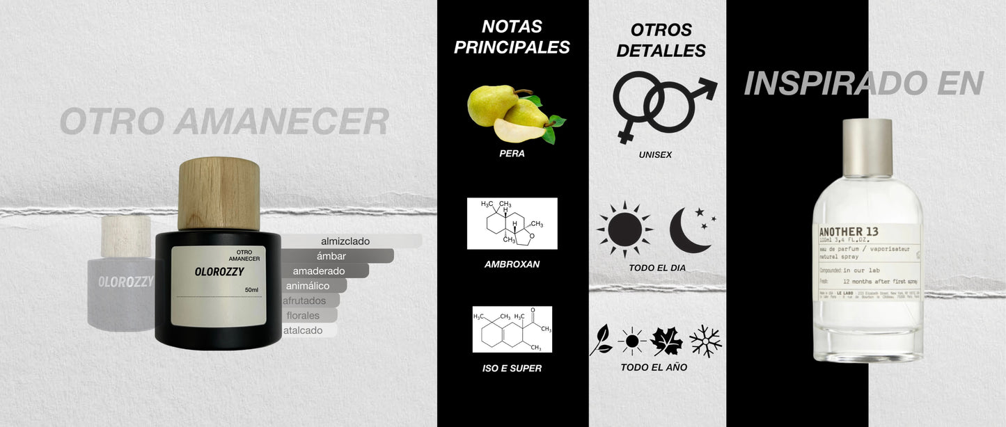 OTRO AMANECER Parfum - Inspirado en Another 13 by. Le Labo