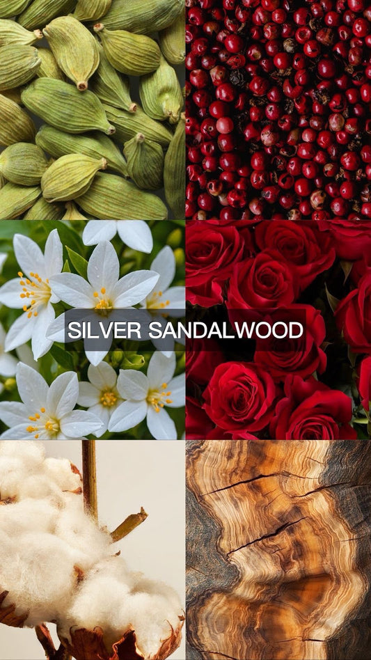 SILVER SANDALWOOD AND SILVER